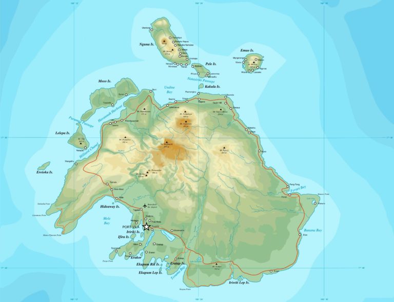 Map_of_Efate Budget Car Rental Vanuatu